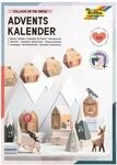 folia 9388 - Adventskalender Bastelset "VILLAGE IN THE SNOW", 113-teiliges DIY Set,