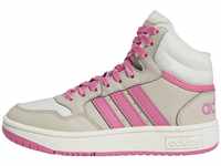 adidas Hoops Mid 3.0 Shoes Kids Sneaker, Wonder beige/pink Fusion/Off White, 38 EU