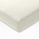 Joop! Mako-Jersey Boxspring-Spannbetttuch Farbe wei&szlig; Gr&ouml;&szlig;e 180-200x200cm Betttuch