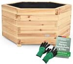 holz4home&reg; Outdoor Pflanzk&uuml;bel XL I 6-Eckig aus Tannenholz I inkl....
