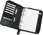 Alassio 30006 Ringbuchmappe A5 LUINO, Businessmappe aus FINEtouch-Lederimitat, Mappe