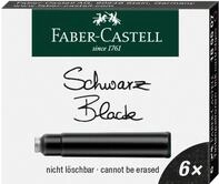 FABER-CASTELL 185507 - Tintenpatronen Standard, 6 St&uuml;ck, schwarz, nicht...
