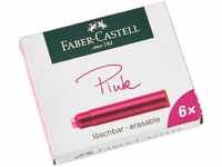 Faber-Castell 185508 - Tintenpatronen Standard, 6er Pack, rosa
