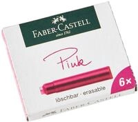 FABER-CASTELL 185508 - Tintenpatronen Standard, 6er Pack, rosa