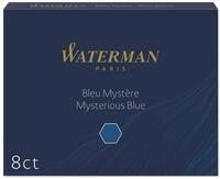 Waterman F&uuml;ller-Tintenpatronen | Extra lang | Mysterious Blue | 8 St&uuml;ck