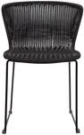WOOOD Wings Korbsessel 2er Set Schwarz - Korbstuhl aus Kunststoff Poly Rattan