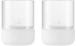 blomus Windlicht 2er Set -Calma- | Kerzenhalter aus hochwertigem Beton und Glas 