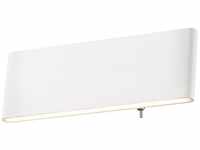 Globo LED Wand Spot Lampe Leuchte Aluminium Opal Weiß Schalter Schlaf Zimmer...
