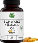 bioKontor &ndash; Bio Schwarzk&uuml;mmel&ouml;l Kapseln vegan 180 St&uuml;ck &ndash; 1000 mg Tagesdosis