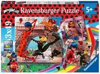 Ravensburger Kinderpuzzle 05189 - Unsere Helden Ladybug und Cat Noir - 3x49 Teile