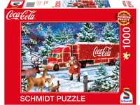 Schmidt Spiele 57598 Coca Cola Christmas-Truck, 1000 Teile Puzzle