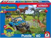 Schmidt Spiele 56461 Dinosaurs, Urzeit-Giganten, 60 Teile, mit Add-on (eine Original