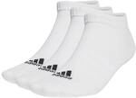adidas Unisex Thin and Light Sportswear Low-Cut Socks 3 Pairs, White / Black,...