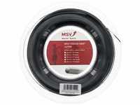 MSV Unisex – Erwachsene Focus-HEX Ultra Saitenrolle 200m-Schwarz Tennis-Saite,
