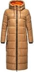 Navahoo Damen warmer Winter Steppmantel mit Kapuze Schmuseengel Camel Gr. L