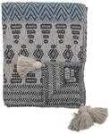 Bloomingville Tagesdecke, blau, Baumwolle, 160 x 130 cm