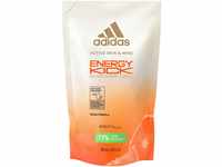 adidas Energy Kick Duschgel zum Nachfüllen, belebend mit ätherischem Orangenöl,