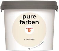 Alpina pure farben Wandfarbe &ndash; Mondgrau &ndash; strapazierf&auml;hige und atmungsaktive