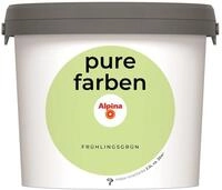 Alpina pure farben Wandfarbe &ndash; Fr&uuml;hlingsgr&uuml;n &ndash; strapazierf&auml;hige und
