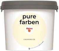 Alpina pure farben Wandfarbe &ndash; Cremebeige &ndash; strapazierf&auml;hige und...