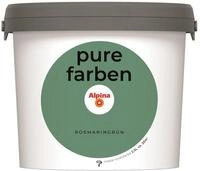 Alpina pure farben Wandfarbe &ndash; Rosmaringr&uuml;n &ndash; strapazierf&auml;hige und