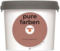 Alpina pure farben Wandfarbe &ndash; Rhabarberrot &ndash; strapazierf&auml;hige und atmungsaktive