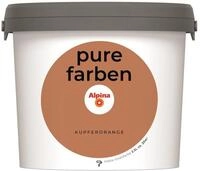 Alpina pure farben Wandfarbe &ndash; Kupferorange &ndash; strapazierf&auml;hige und atmungsaktive