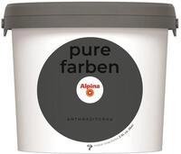 Alpina pure farben Wandfarbe &ndash; Anthrazitgrau &ndash; strapazierf&auml;hige und