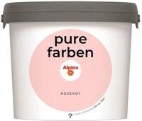 Alpina pure farben Wandfarbe &ndash; Ros&eacute;rot &ndash; strapazierf&auml;hige und atmungsaktive