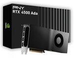 PNY NVIDIA RTX 4500 Ada Generation 24GB GDDR6 PCI Express 4.0 Dual Slot 4X