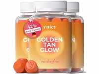 yuicy Golden Tan Glow Beta-Carotin Gummibärchen. Hochdosierte Hautvitamine für