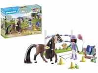 PLAYMOBIL Horses of Waterfall 71355 Zoe & Blaze mit Turnierparcours, intensives