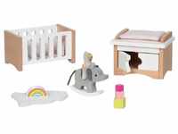 goki 51500 - Puppenmöbel Style, Babyzimmer - Kinderzimmerausstattung für das