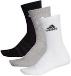 adidas Unisex 3 Paar Cushion Crew Socken, Medium Grey Heather/Medium Grey