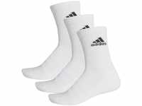 adidas Unisex 3 Paar Cushion Crew Socken, Weiß / Schwarz, XS EU