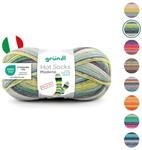 Gr&uuml;ndl Wolle Hot Socks Madena 4-fach Sockenwolle 1 Kn&auml;uel 100 g, Gr&uuml;n | Sockengarn