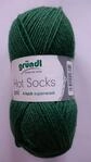 Hot Socks Uni ,4-fach-Wolle 22 Tannengr&uuml;n Uni