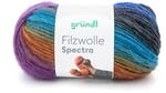 Gr&uuml;ndl Filzwolle Spectra, (OEKO-TEX zertifiziert, 100% Schurwolle zum Filzen, 100 g