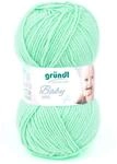 Gr&uuml;ndl Baby uni Strickgarn (OEKO-TEX zertifizierte Baby Wolle, strapazierf&auml;hig und