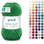 Gr&uuml;ndl Wolle Cotton Quick uni - d&uuml;nne Wolle zum H&auml;keln - Strickgarn - H&auml;kelgarn -