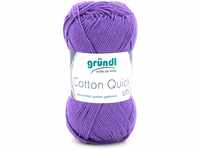 Grundl 865-68 Cotton Quick Uni Strickwolle, 50 g, Violett