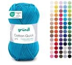 Gr&uuml;ndl Wolle Cotton Quick uni - d&uuml;nne Wolle zum H&auml;keln - Strickgarn - H&auml;kelgarn -