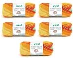 Gr&uuml;ndl Wolle Cotton Quick Batik - d&uuml;nne Wolle zum H&auml;keln mit Farbverlauf -