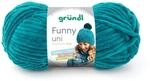 Gr&uuml;ndl Wolle Funny uni - dicke weiche Chenille Wolle zum H&auml;keln - H&auml;kelwolle -