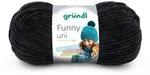 Gr&uuml;ndl Wolle Funny uni - dicke weiche Chenille Wolle zum H&auml;keln - H&auml;kelwolle -