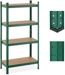 Relaxdays Schwerlastregal, 4 Ebenen, HBT 156 x 80 x 40 cm, 280 kg Tragkraft, Metall,