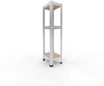 shelfplaza Home 100x23x30 cm Schwerlastregal in verzinkt mit 3 B&ouml;den und 175 kg