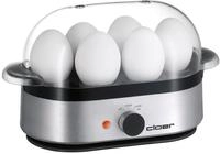 Cloer 6099 Eierkocher mit akustischer Fertigmeldung, 400 W, f&uuml;r 6 Eier,
