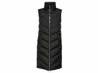 JdY Damen JDYFINNO Long Padded Waistcoat New NOOS Jacke, Black/Detail:Silver Zip, XL