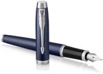 Parker IM F&uuml;ller | Matte Blue | F&uuml;llfederhalter mit feiner Feder und blauer Tinte 